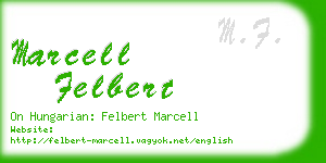 marcell felbert business card